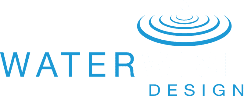 Water Wise Design Logo Blue White
